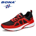 Red & Black Breathable Running Sneaker