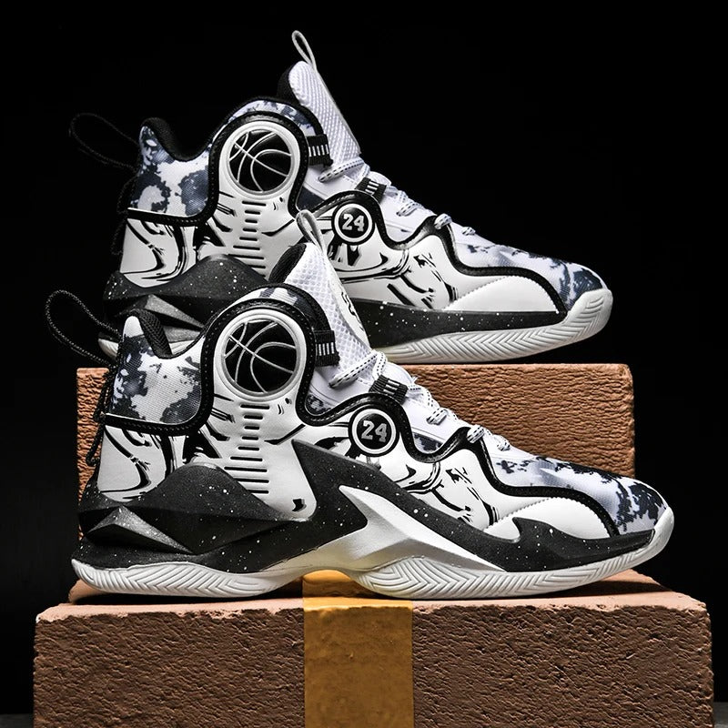 White & Black Urban Panel Sneaker