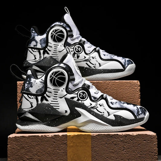 White & Black Urban Panel Sneaker