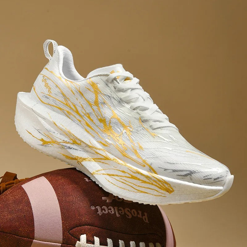 White Yellow Tech High-Top Sneaker